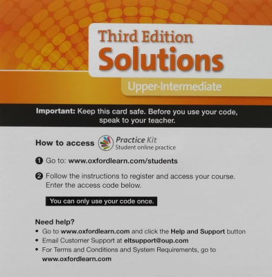 Solutions (3rd edition) Upper-Intermediate Online Practice обложка книги